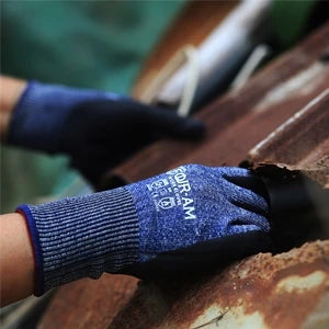 Level 5 Cut-Resistant Gloves – Heavy Duty, Nitrile Grip (1/3 Pair)