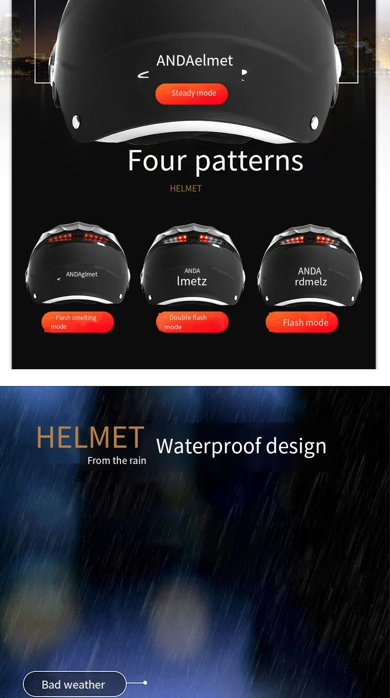 WiseKit LED Motorcycle Helmet