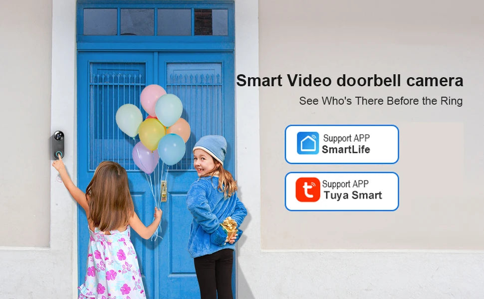1080P Wireless Video Doorbell – WiFi, Motion & Night Vision