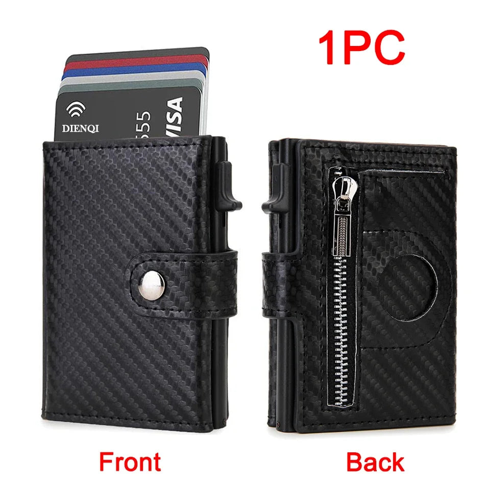 RFID Carbon Fiber Wallet with AirTag Slot