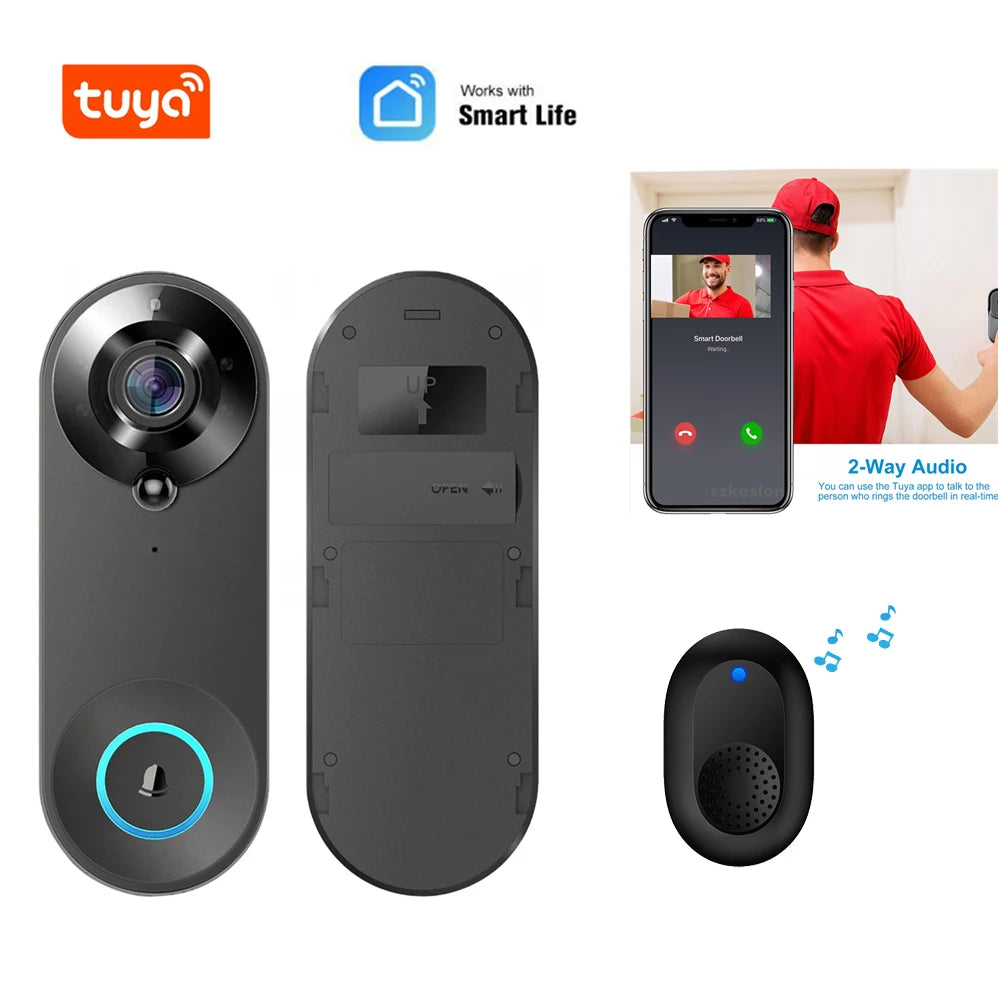1080P Wireless Video Doorbell – WiFi, Motion & Night Vision