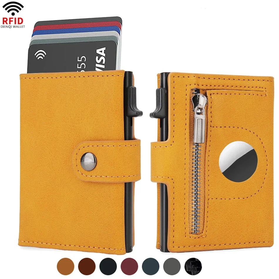 RFID Carbon Fiber Wallet with AirTag Slot