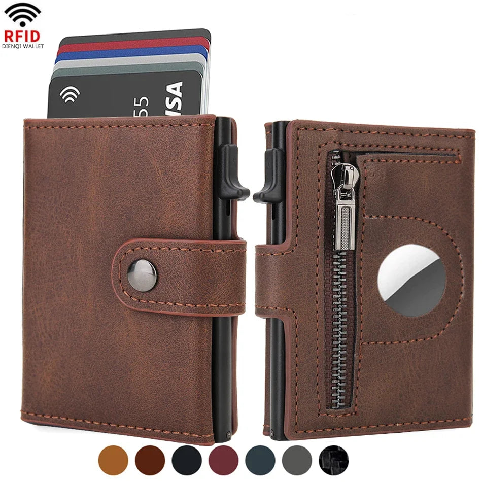 RFID Carbon Fiber Wallet with AirTag Slot