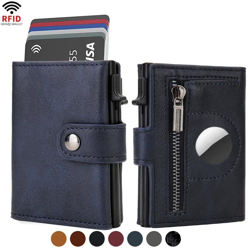 RFID Carbon Fiber Wallet with AirTag Slot