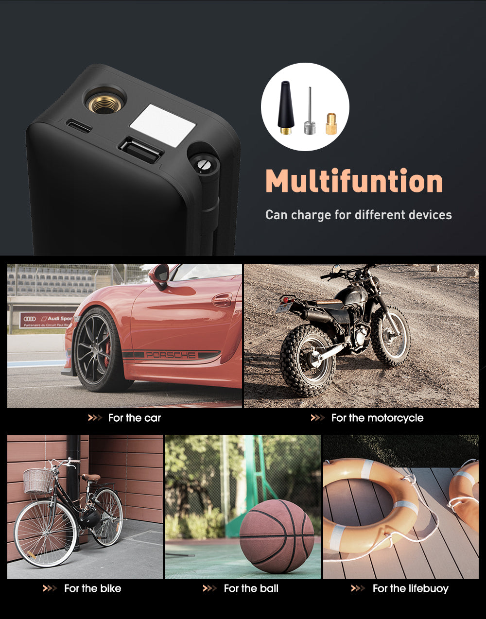 Portable Rechargeable Digital Tire Inflator