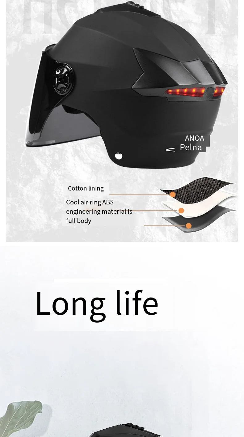 WiseKit LED Motorcycle Helmet