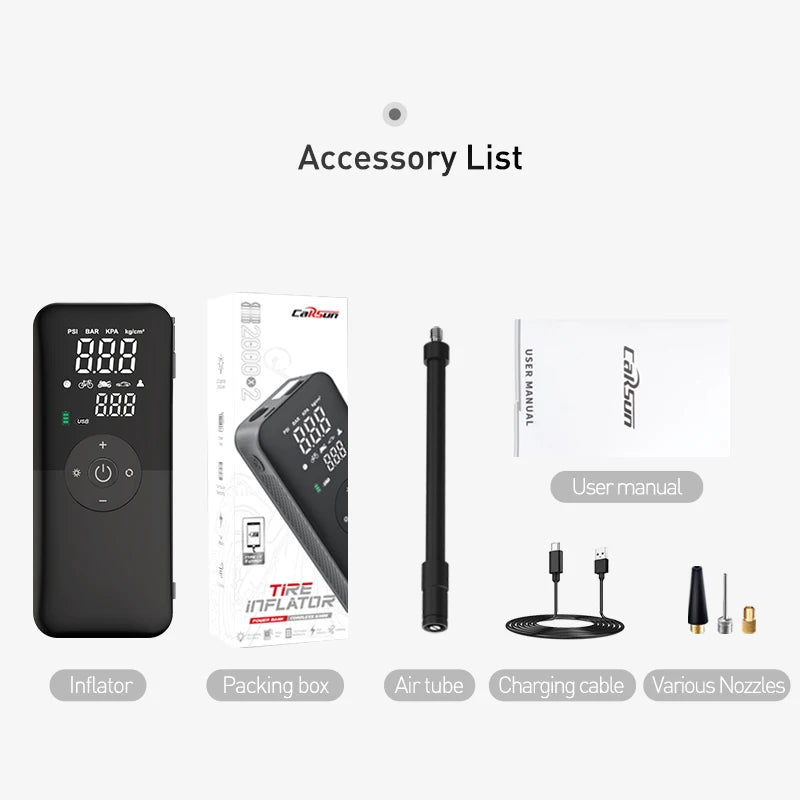 Portable Rechargeable Digital Tire Inflator