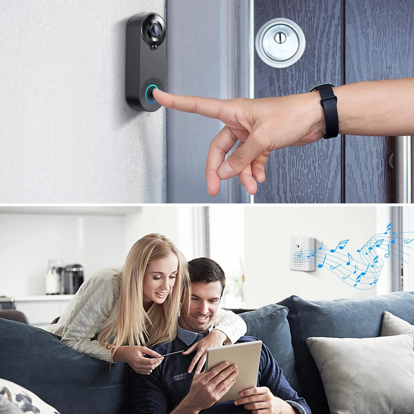 1080P Wireless Video Doorbell – WiFi, Motion & Night Vision