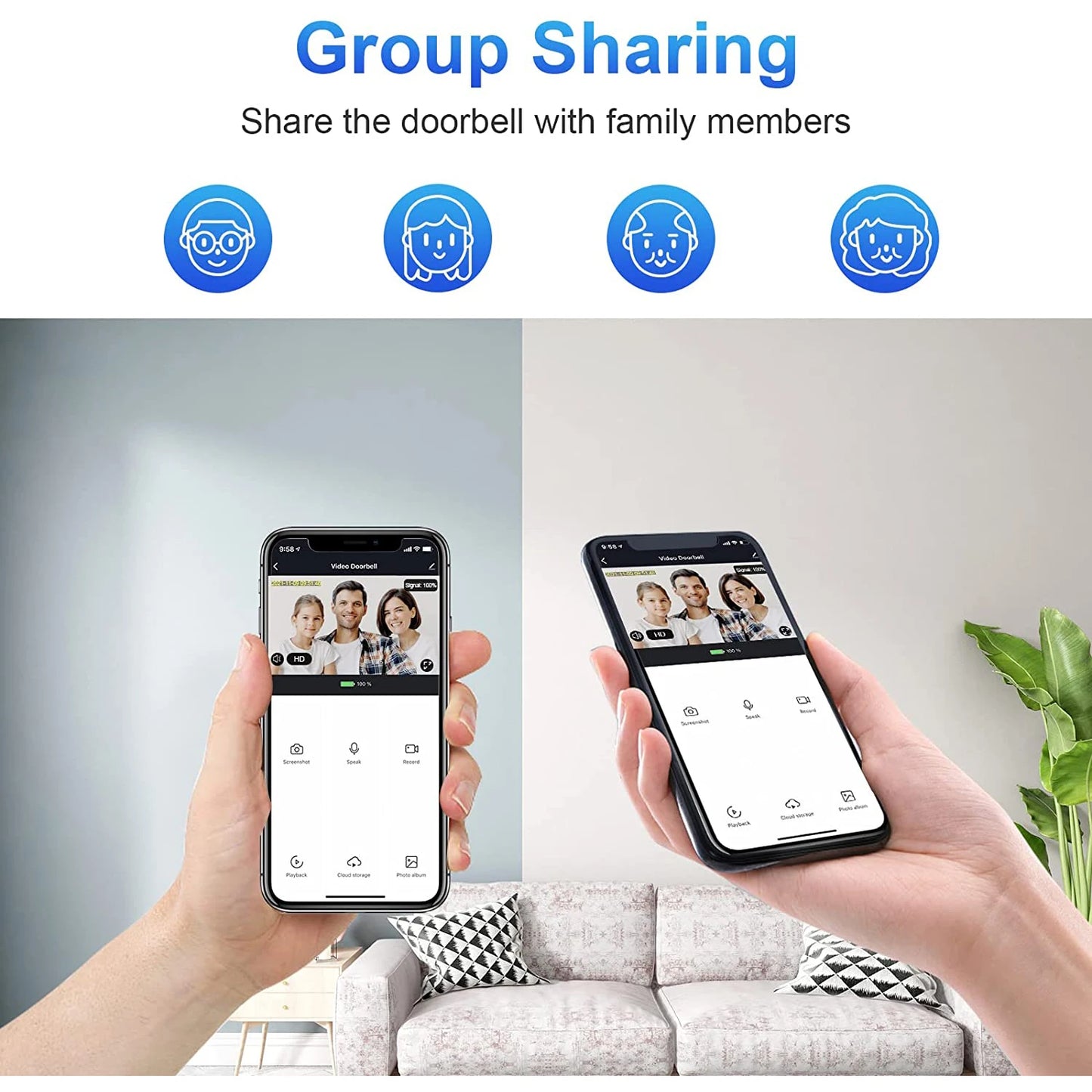 1080P Wireless Video Doorbell – WiFi, Motion & Night Vision