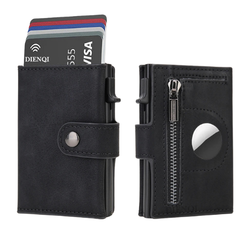 RFID Carbon Fiber Wallet with AirTag Slot